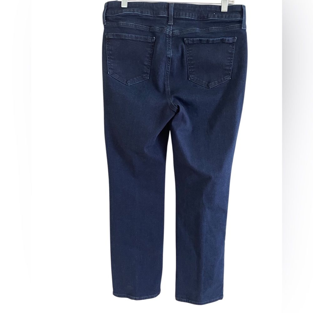 NYDJ MARILYN STRAIGHT LEG JEANS DARK NAVY WASH Size 10 Never Worn Like New - Picture 7 of 14